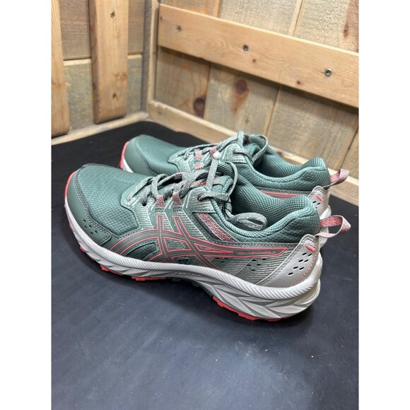 Asics Gel-Venture 9 Womens Trail Running Shoes Green/Coral Size 6.5 - Picture 6 of 9